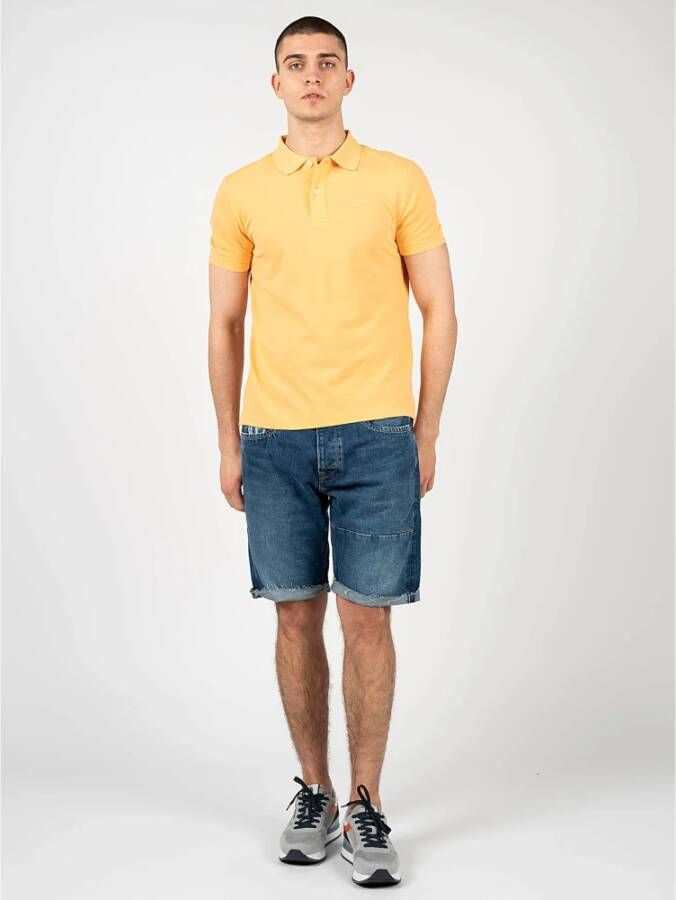 Geox Polo Shirts Oranje Heren
