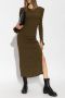 Gestuz AllenyGZ textured dress Groen Dames - Thumbnail 6