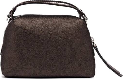 Gianni Chiarini Alifa Mini Tas in Zacht Starry Nappa Bruin Dames
