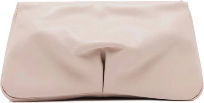 Gianni Chiarini Celeste Medium Formaat Nappa Leren Pochette Wit Dames
