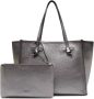 Gianni Chiarini Zilveren Marcella Tote met Contrasterende Stiksels Gray Dames - Thumbnail 6