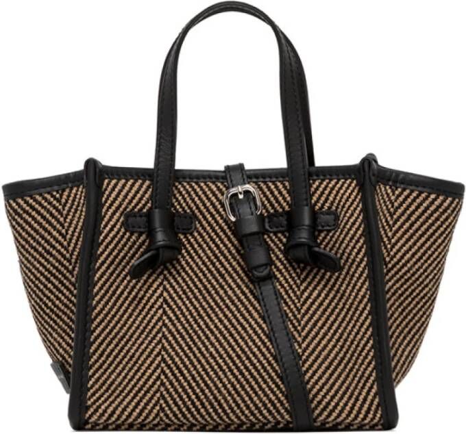 Gianni Chiarini Marcella Bicolor Geruite Tas Beige Dames