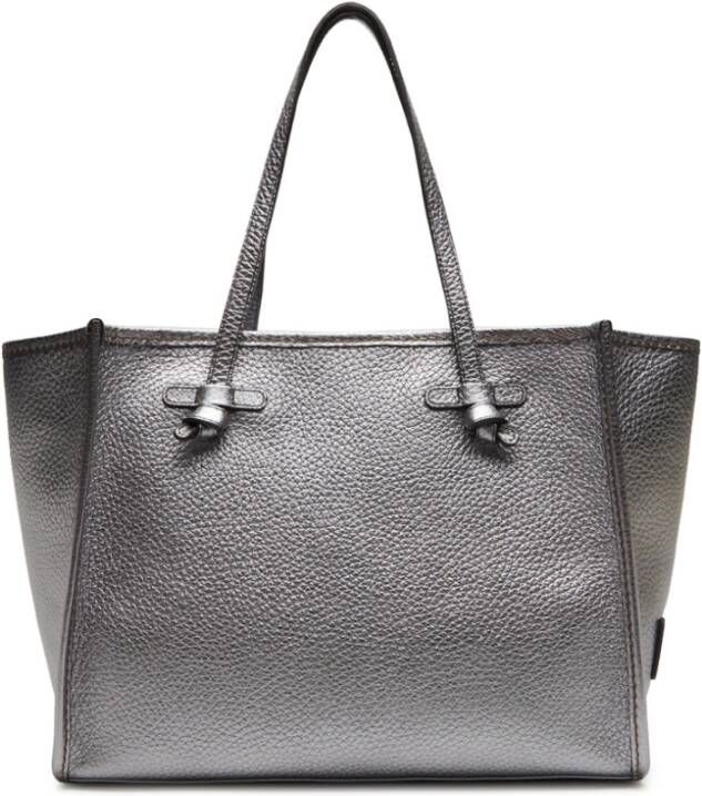 Gianni Chiarini Marcella Tote met Contraststiksels Gray Dames