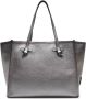 Gianni Chiarini Zilveren Marcella Tote met Contrasterende Stiksels Gray Dames - Thumbnail 3