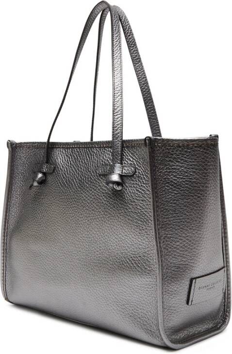 Gianni Chiarini Marcella Tote met Contraststiksels Gray Dames