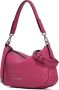 Gianni Chiarini Bouganville Gehamerde Leren Tas Roze Dames - Thumbnail 2
