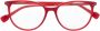 Gigi Studios Carinne 8053 0 Bril in Burgundy Red Unisex - Thumbnail 2