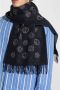 Giorgio Armani Cashmere sjaal Blauw Heren - Thumbnail 2