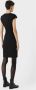 Giorgio Armani Zwarte Wol Stretch Jurk Black Dames - Thumbnail 2