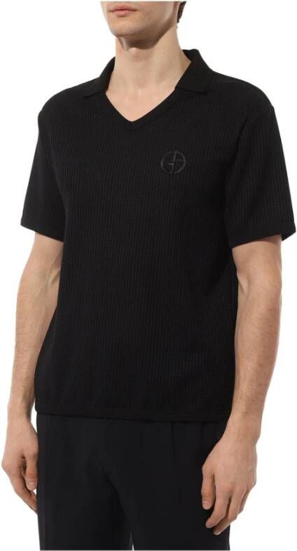 Giorgio Armani Polo Shirt Zwart Heren