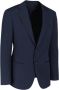 Giorgio Armani Single Breasted Suits Blauw Heren - Thumbnail 4