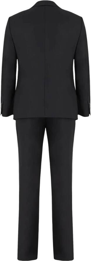 Giorgio Armani Single Breasted Suits Zwart Heren