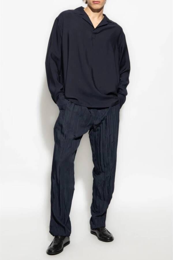 Giorgio Armani Trousers Blauw Heren