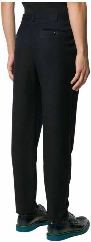 Giorgio Armani Geweven broek Blauw Heren