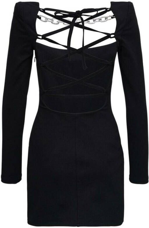 Giuseppe Di Morabito Jersey -jurk met kettingdetail Zwart Dames