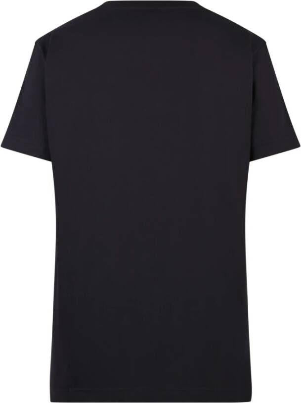 giuseppe zanotti Zwart T-shirt met logo borduursel Zwart Heren