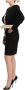 Givenchy Zwarte wollen mini sheath jurk met lange mouwen en riem Black Dames - Thumbnail 2