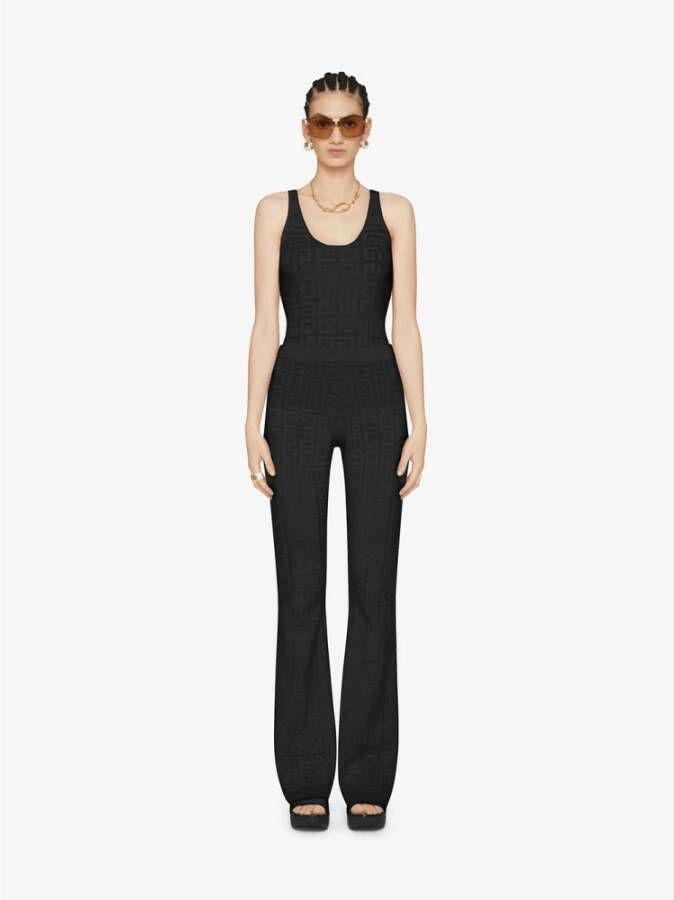 Givenchy Flared 4G Patroon Broek Zwart Dames