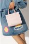Givenchy Totes Mini G Tote Bag 4G Embroidered Canvas in poeder roze - Thumbnail 6