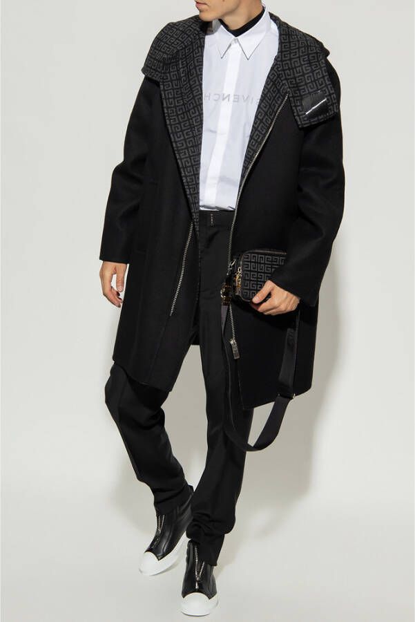 Givenchy Kap wollen jas Zwart Heren