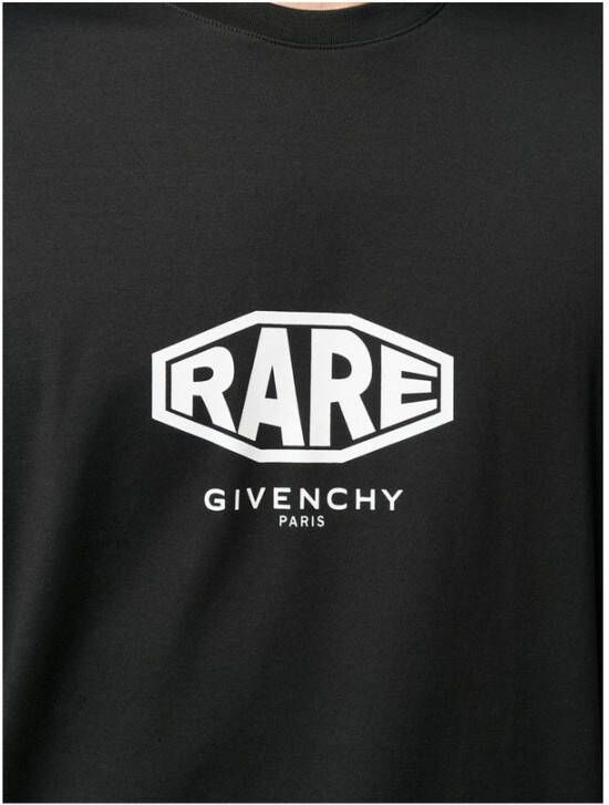 Givenchy Privélogo Katoenen Punkstijl T-shirt Zwart Heren