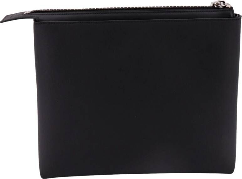 Givenchy Logo Print Coated Canvas Clutch Zwart Heren