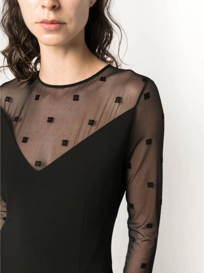 Givenchy Midi Dresses Zwart Dames