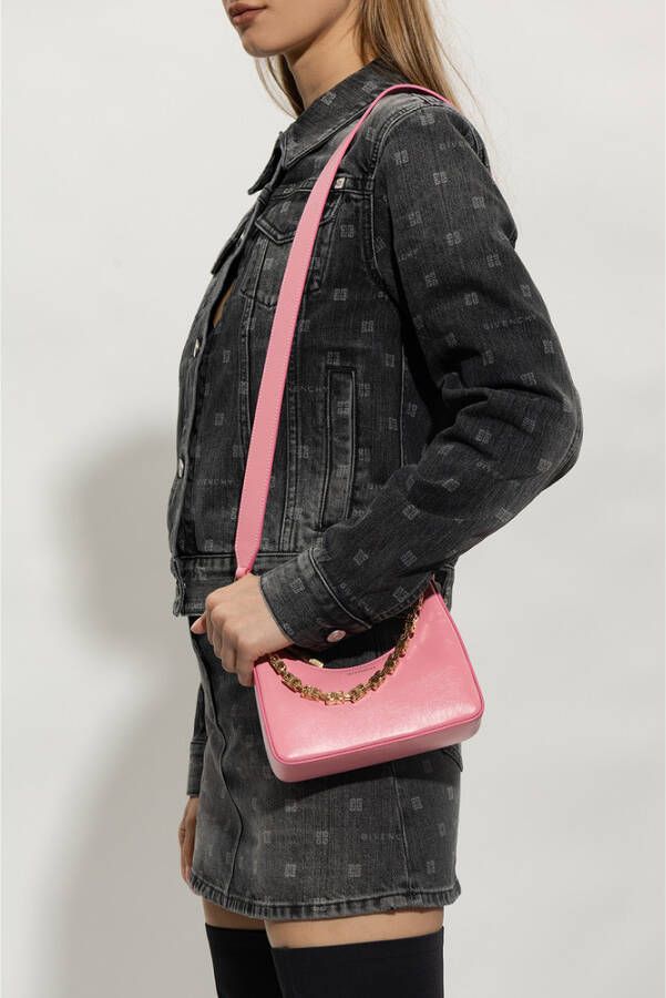 Givenchy Maan uitgesneden mini -schoudertas Roze Dames