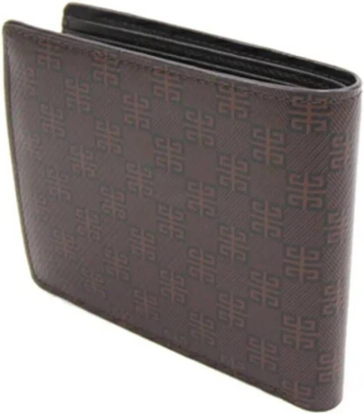 Givenchy Pre-owned Coated canvas wallets Bruin Dames