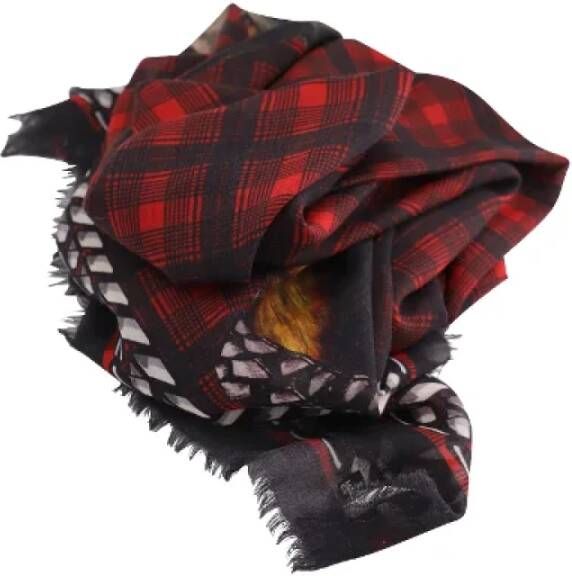 Givenchy Pre-owned Wool scarves Rood Heren