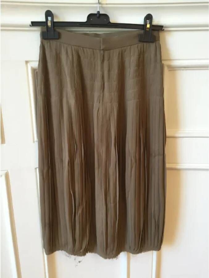 Givenchy Pre-owned Silk bottoms Groen Dames