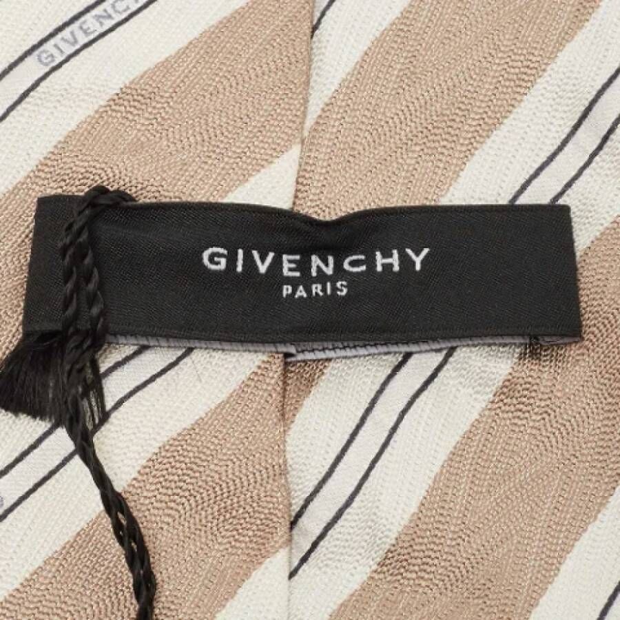 Givenchy Pre-owned Silk home-office Beige Heren