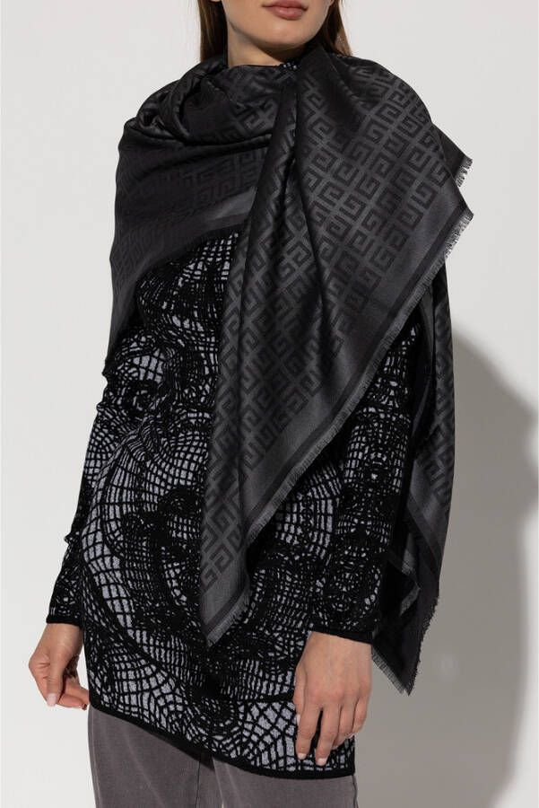 Givenchy Sjaal met monogram Grijs Dames