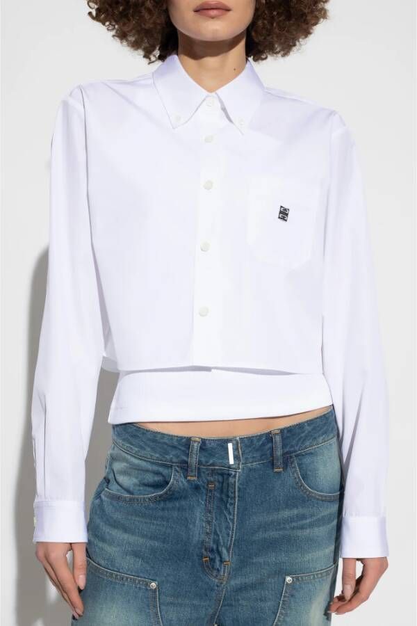 Givenchy Shirt met logo White Dames