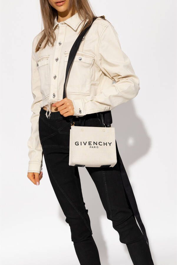 Givenchy Totes Mini G Tote Shopping Bag Canvas in beige - Foto 9