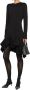Givenchy Elegante Gerimpelde Zoom Jurk Black Dames - Thumbnail 2