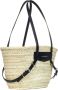 Givenchy Zwarte Schoudertas met Leren Banden Beige Dames - Thumbnail 4