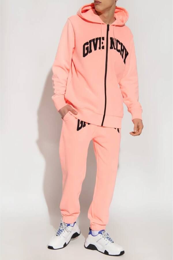 Givenchy Sweatpants met logo Roze Heren