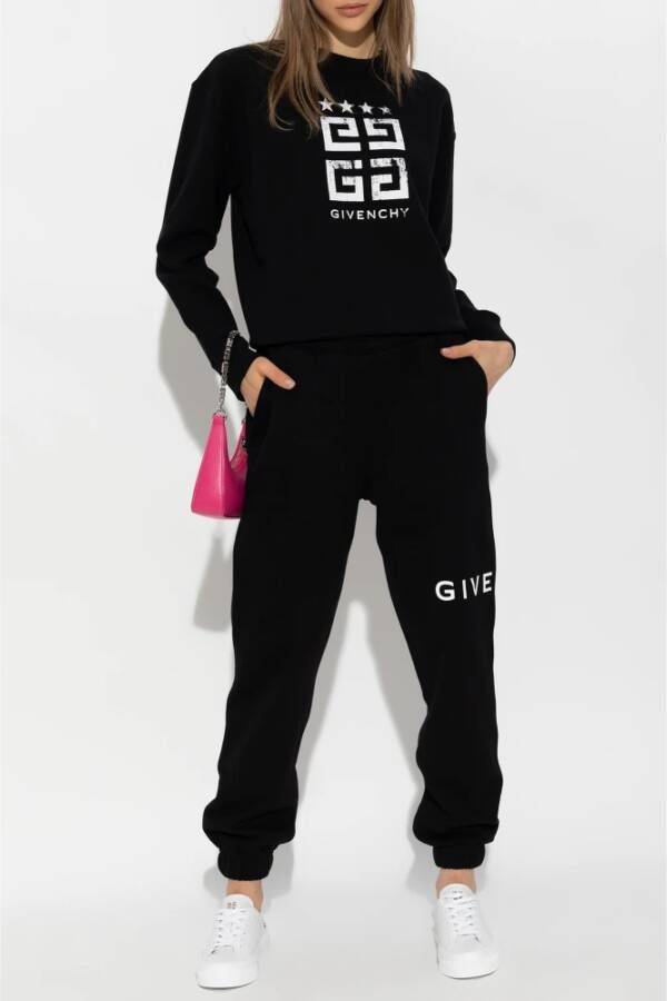 Givenchy Sweatpants met logo Zwart Dames