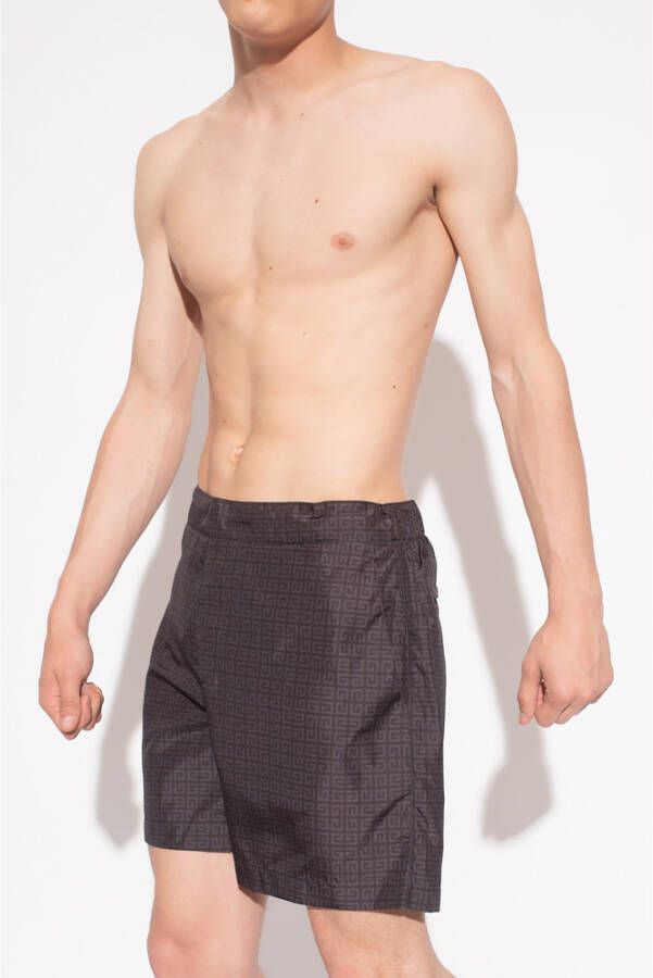 Givenchy Zwem shorts met 4G -motief Zwart Heren