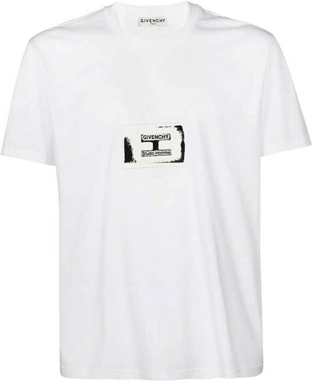 Givenchy Korte Mouw T-shirt Wit Heren