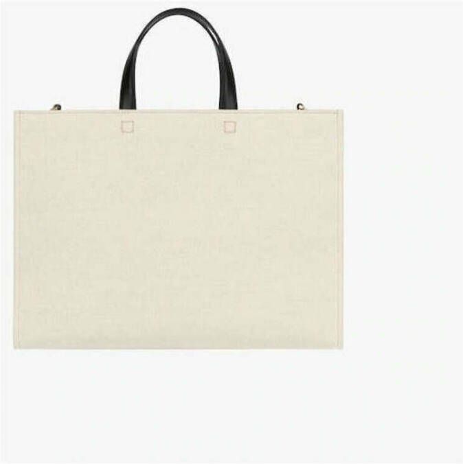 Givenchy Stijlvolle Canvas Tote Tas Beige Dames