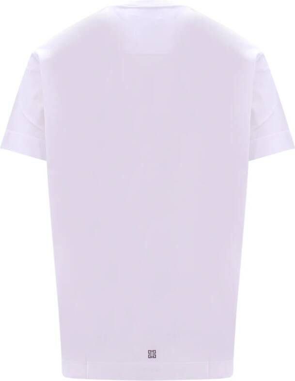 Givenchy Wit Katoenen Oversize T-Shirt met Logo Print White Heren