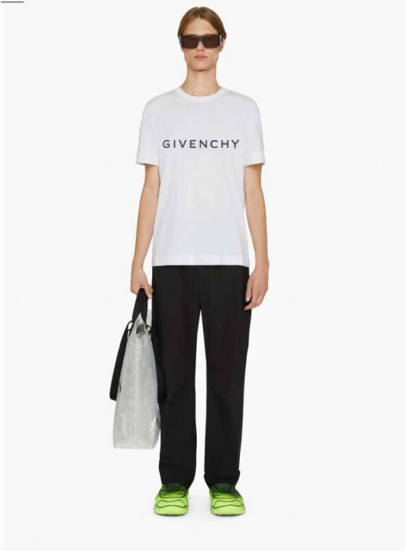 Givenchy Wit Slim Fit T-Shirt Wit Heren