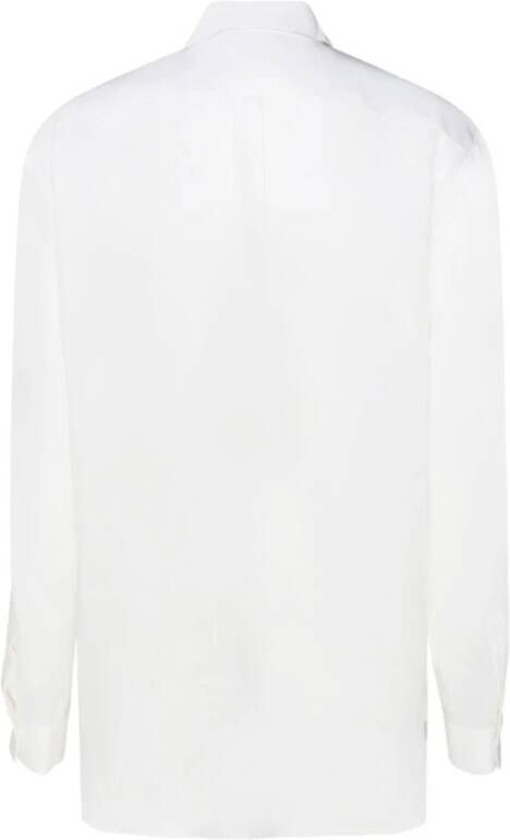 Givenchy Witte Zijden Strass Detail Shirt Wit Dames
