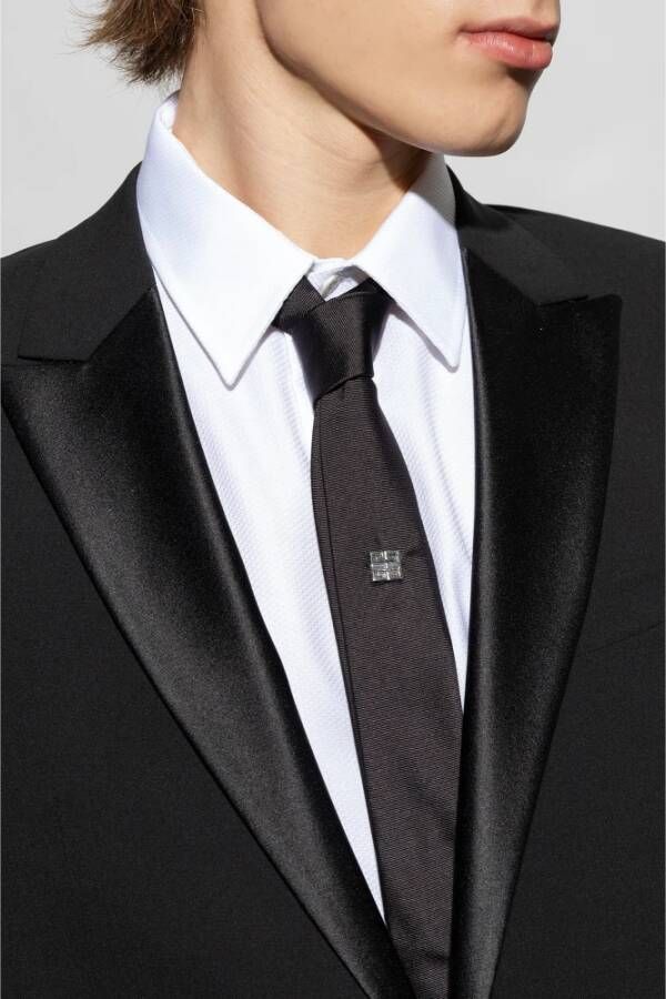 Givenchy Zijden stropdas Zwart Heren