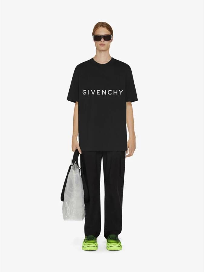 Givenchy Zwarte Crew Neck T-shirts en Polos Zwart Heren