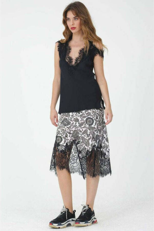 Gold Hawk Gina Silk Lace Cami Zwart Dames