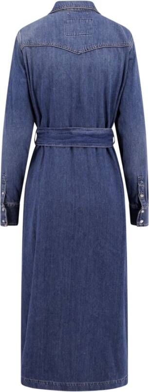 Golden Goose Denim Chemisier Jurk Blauw Dames