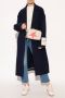 Golden Goose Blauwe Wollen Blend Jas met Sterlogo Blue Dames - Thumbnail 2